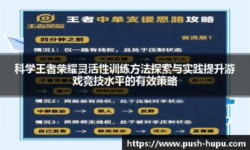 科学王者荣耀灵活性训练方法探索与实践提升游戏竞技水平的有效策略